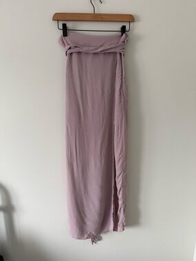 DYNAMITE | Mauve Maxi Skirt with Slit (size medium)